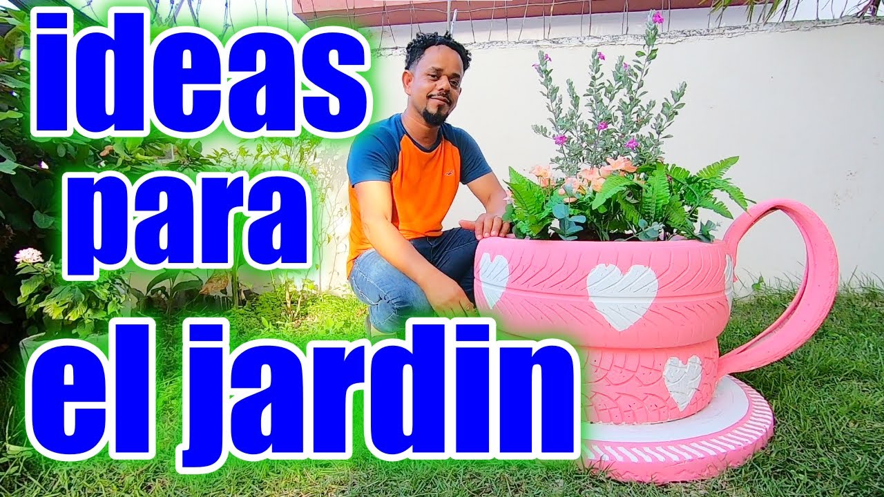 RECICLANDO LLANTAS / TAZA PARA JARDIN