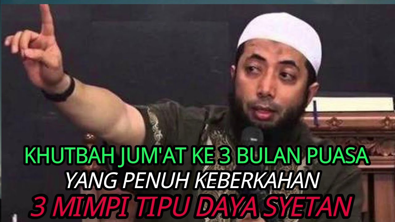 Ustadz Khalid Basalamah💥3 Macam Mimpi Tipu daya Syetan Lewat Tidur 