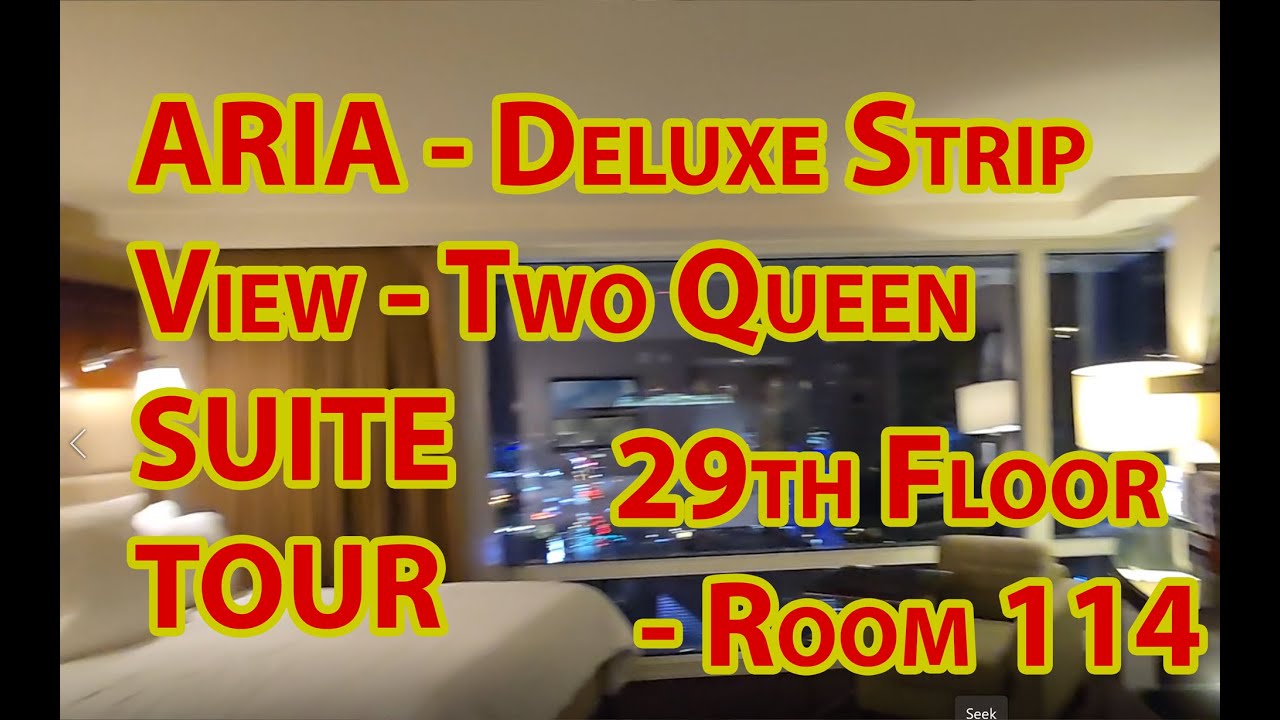 Aria Deluxe Strip View - Two Queen Suite Tour