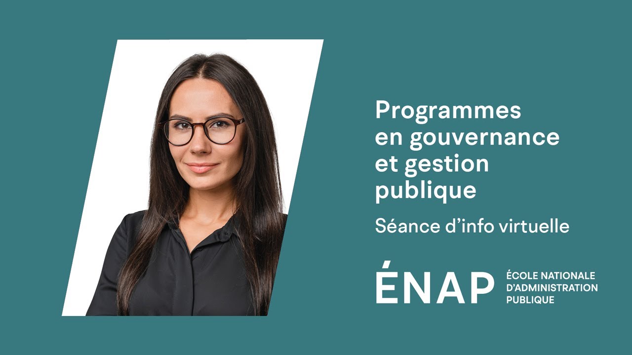 Séance d'information - Programmes crédités en gouvernance et gestion de la performance publique
