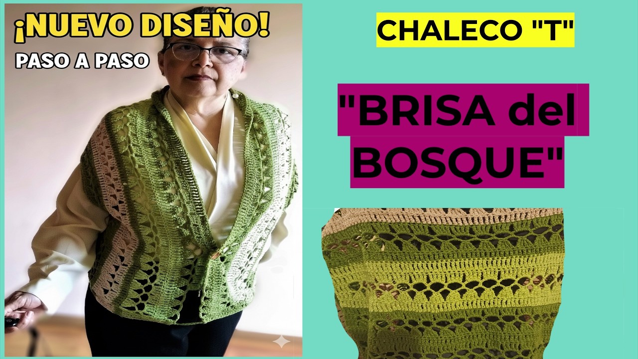 ¡EL CHALECO que todos QUERRAN! Tejido a CROCHET con puntos CALADOS.