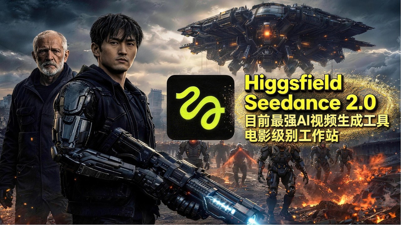 Higgsfield Seedance 2.0 太强了！目前最强AI视频生成工具！Seedance 2.0同业最低价格！电影级工作站！