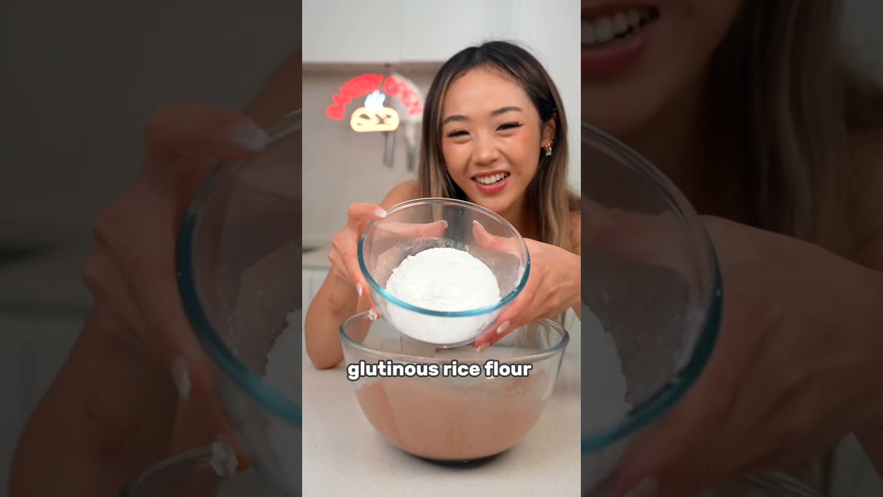 2 INGREDIENT CHOCOLATE MOCHI ICE CREAM #SHORTS