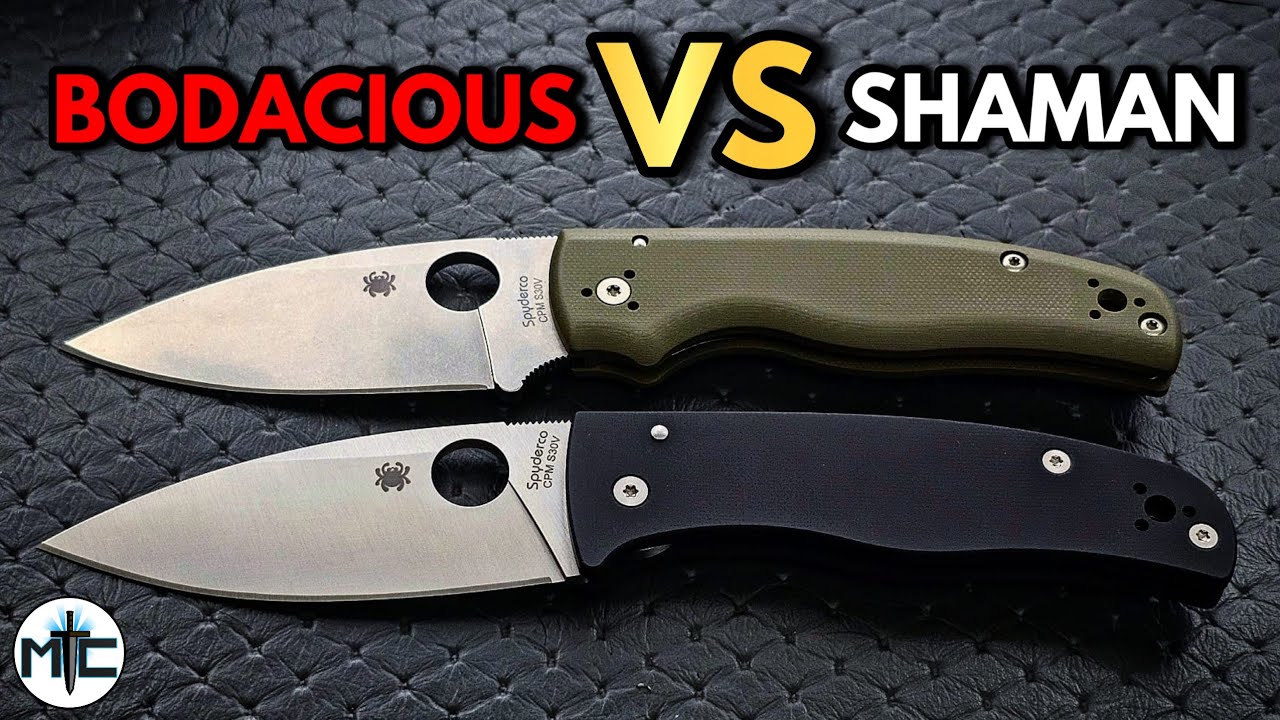Spyderco Bodacious VS Spyderco Shaman - Full Review and Comparison
