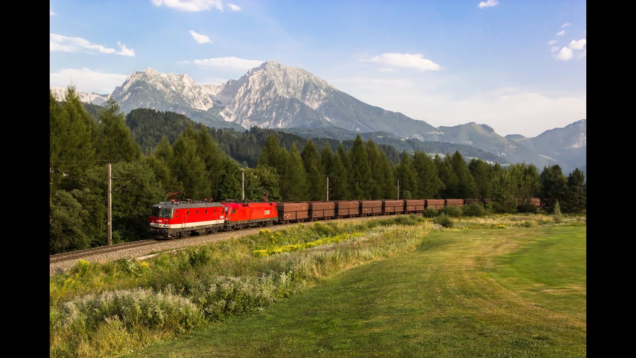 Bahnverkehr auf der Pyhrnbahn am 07.08.13 : In Micheldorf ist die Hölle los!