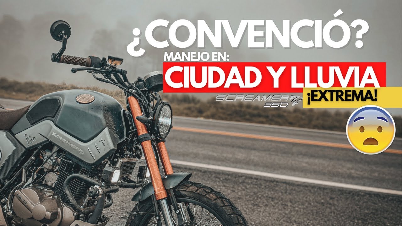 SCREAMER 250 ⚡️ Test Drive en Ciudad y ⛈️ LLUVIA INTENSA 🥶 con neblina ¿Qué tal responde?