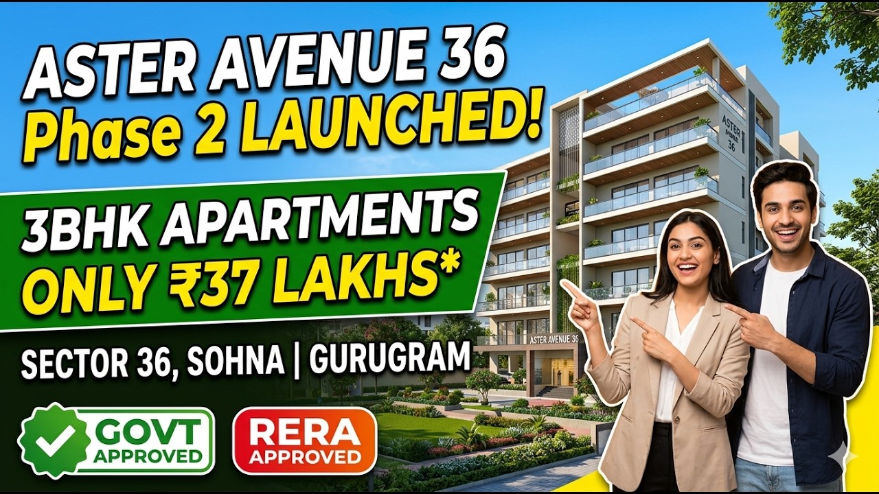 4S Aster Avenue Phase 2 Launched | 3BHK Under 37L in Sohna, Gurugram #affordablehousing #realestate