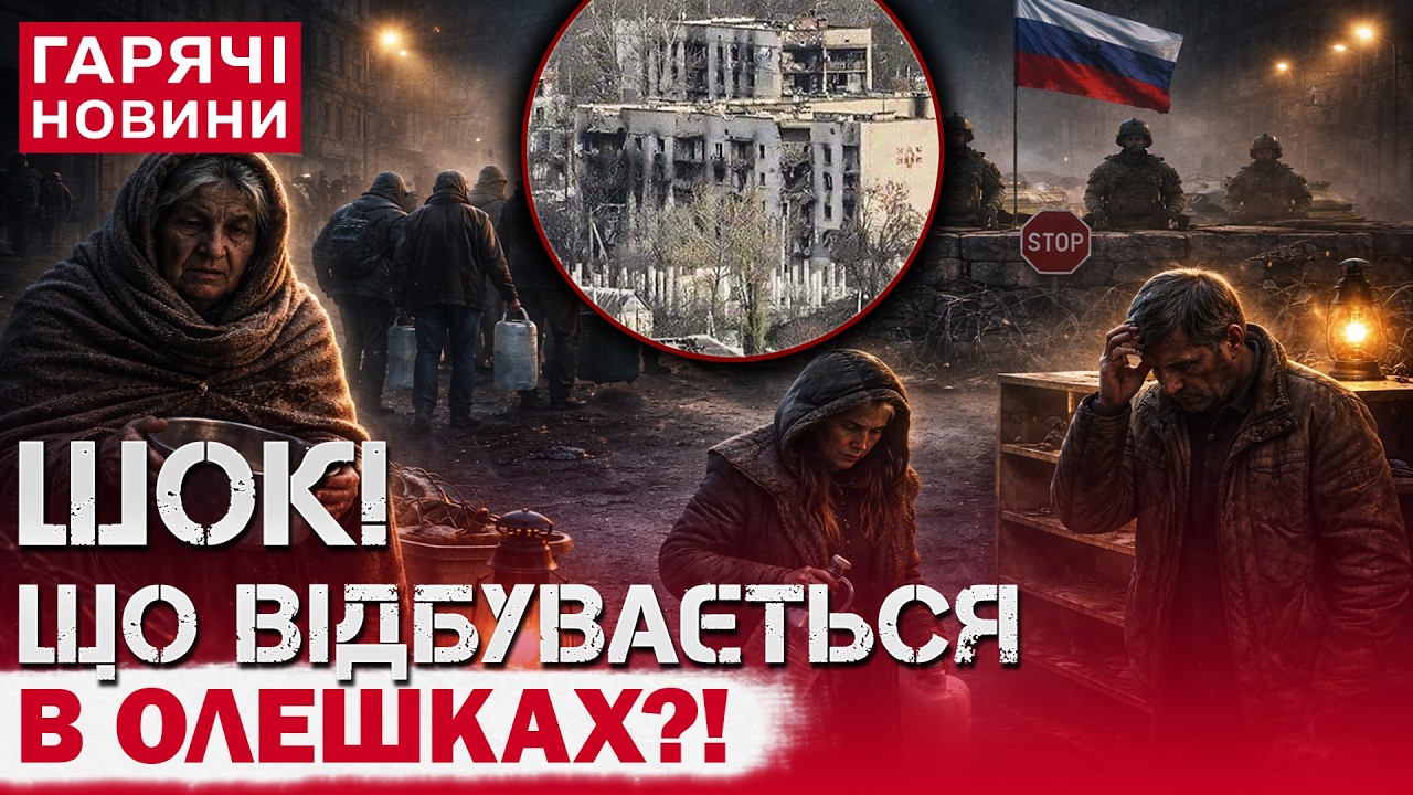 ОКУПОВАНІ ОЛЕШКИ – НА МЕЖІ КАТАСТРОФИ: ЛЮДИ ГОЛОДУЮТЬ ТА МЕРЗНУТЬ!