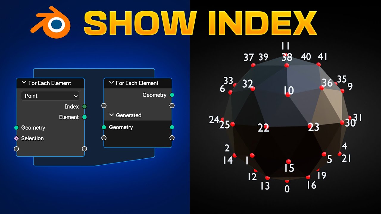 Show INDEX as Objects in Blender 4.3 Geometry Nodes