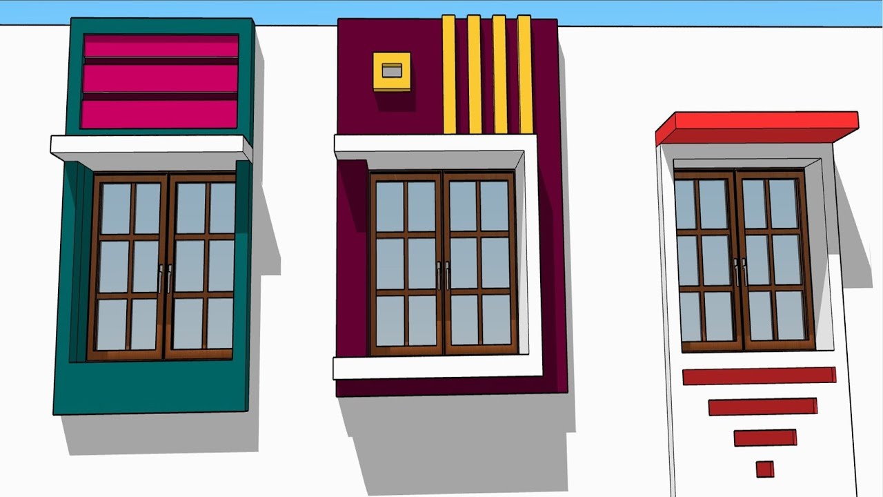 Sunshade design | Window design | Chajja | Elevation series | Logi Venkatesh Raja | SPL Construction