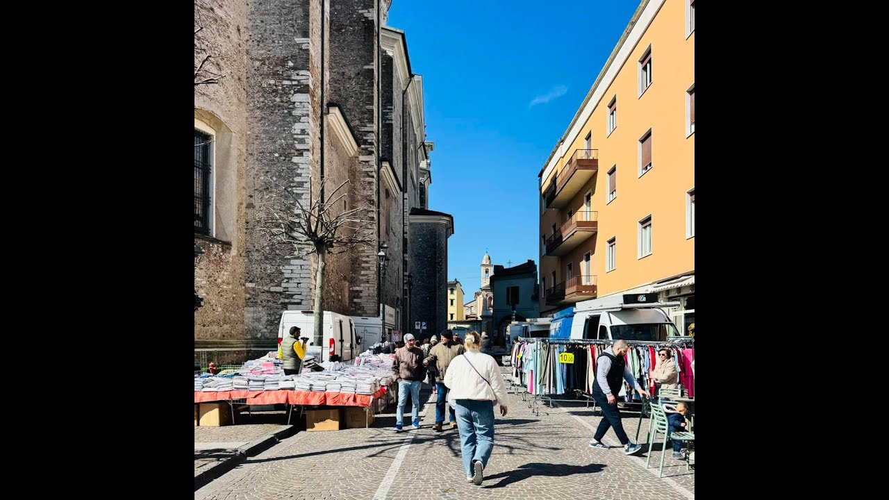 Luxury pov walk in italy ( street market walk)