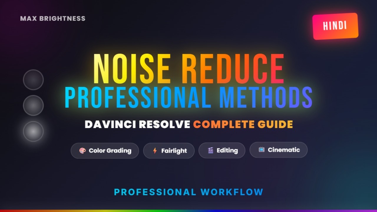 How To DENOISE Grainy VIDEO  Professionally In Davinci Resolve