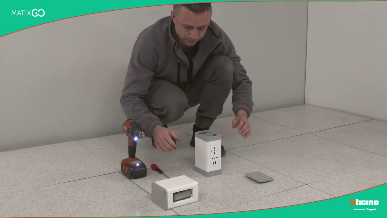 BTicino: MatixGO - new floor turrets for traditional and raised floors