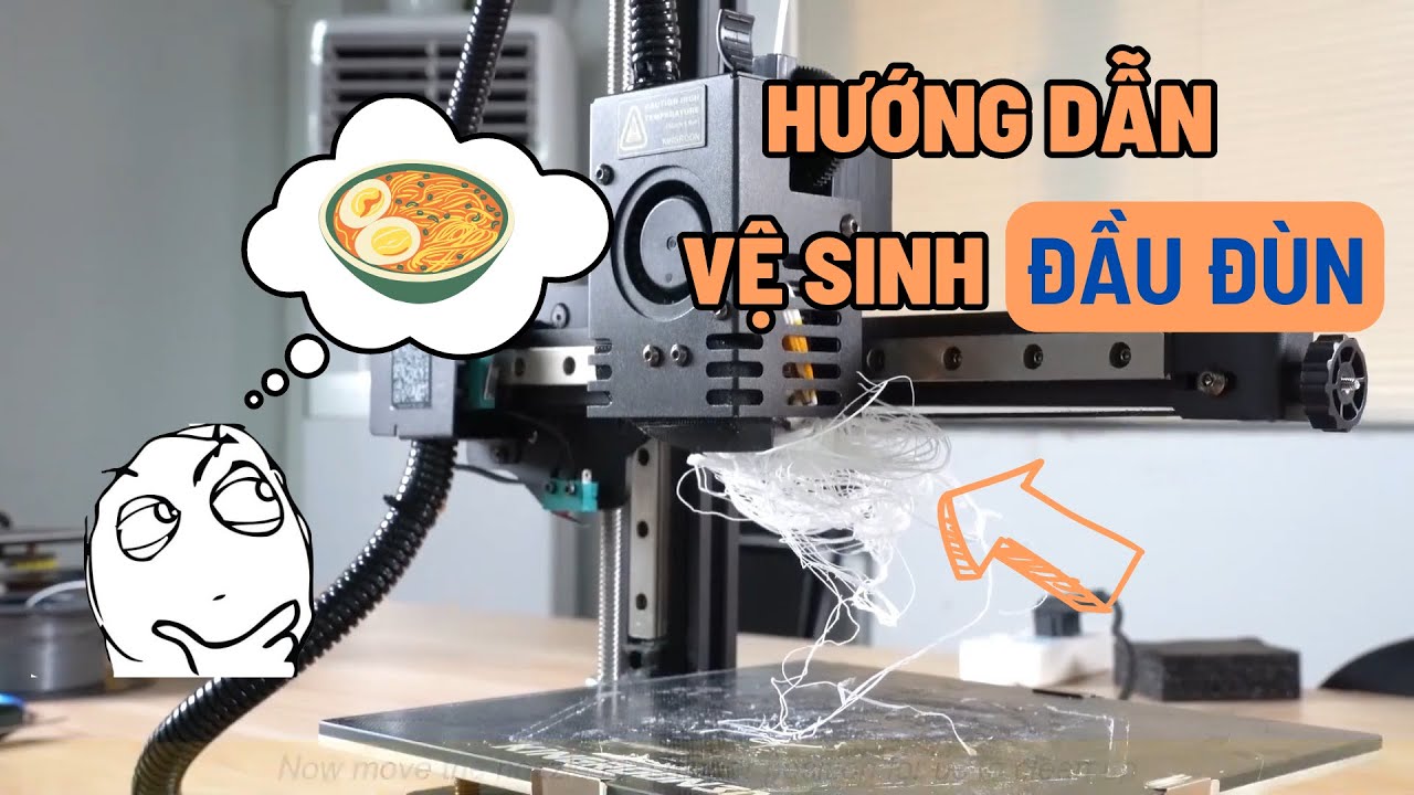 Hướng Dẫn Vệ Sinh Đầu Đùn Cho Máy In 3D KingRoon - Tự Học In 3D