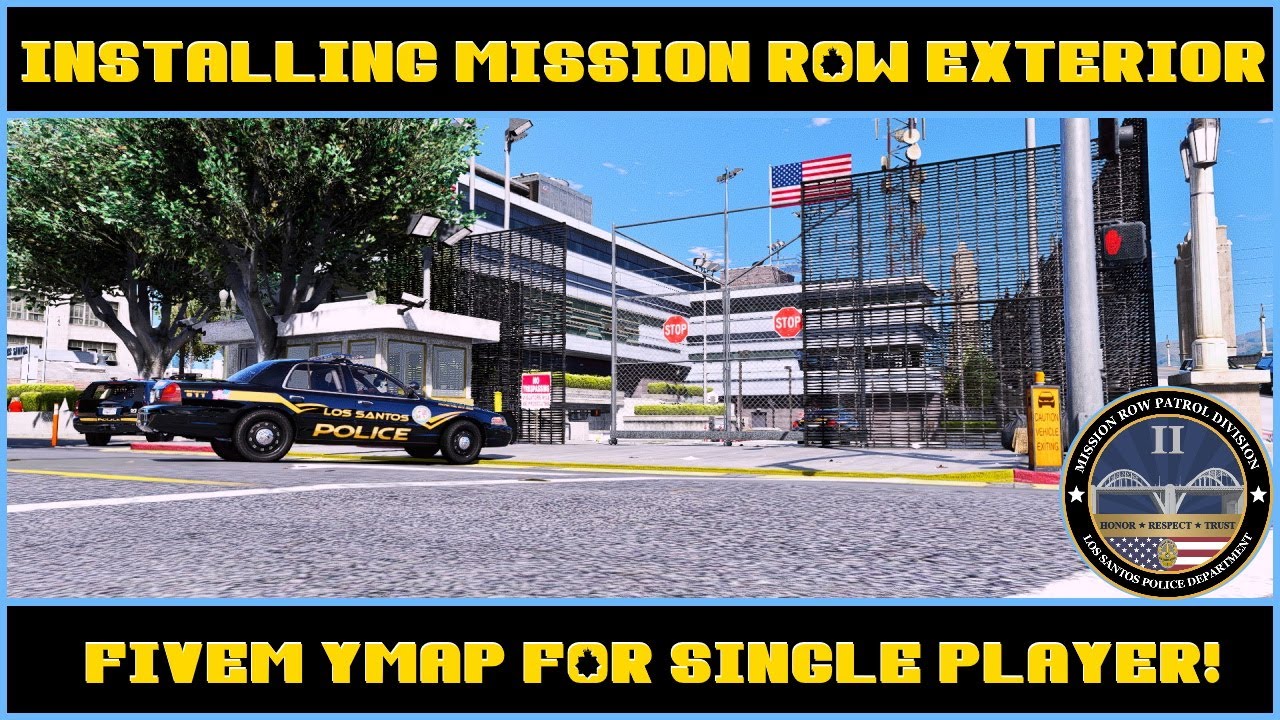 Установка внешней части Mission Row | FiveM YMap для одиночной игры | GTA V | LSPDFR