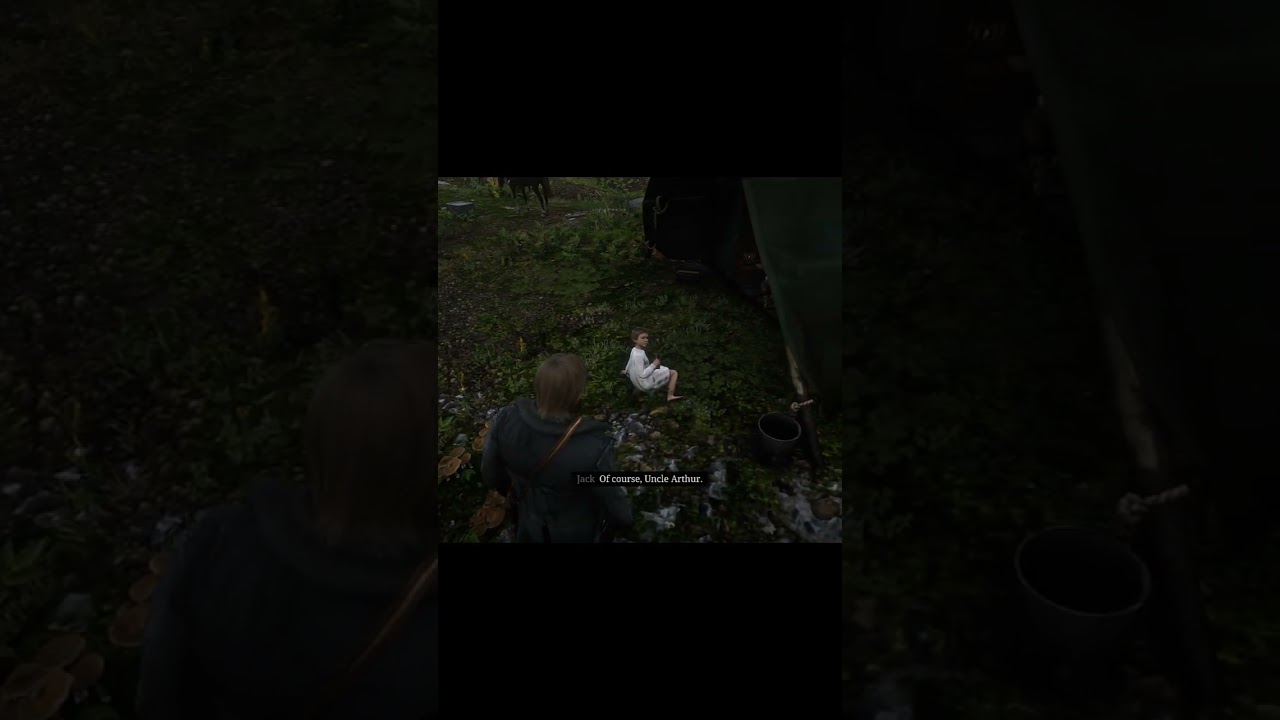 arthur morgan talks to jack marston for the last time  