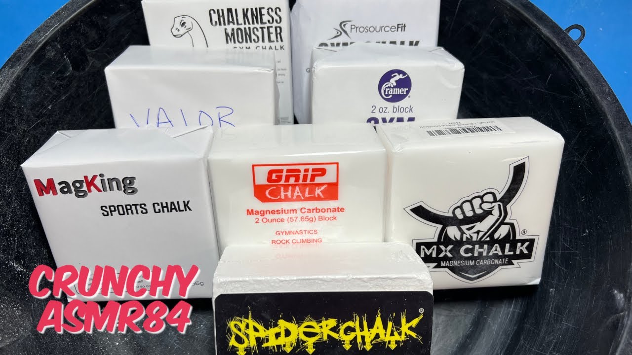 Gym Chalk Crush | Chalk Off | Oddly Satisfying | ASMR