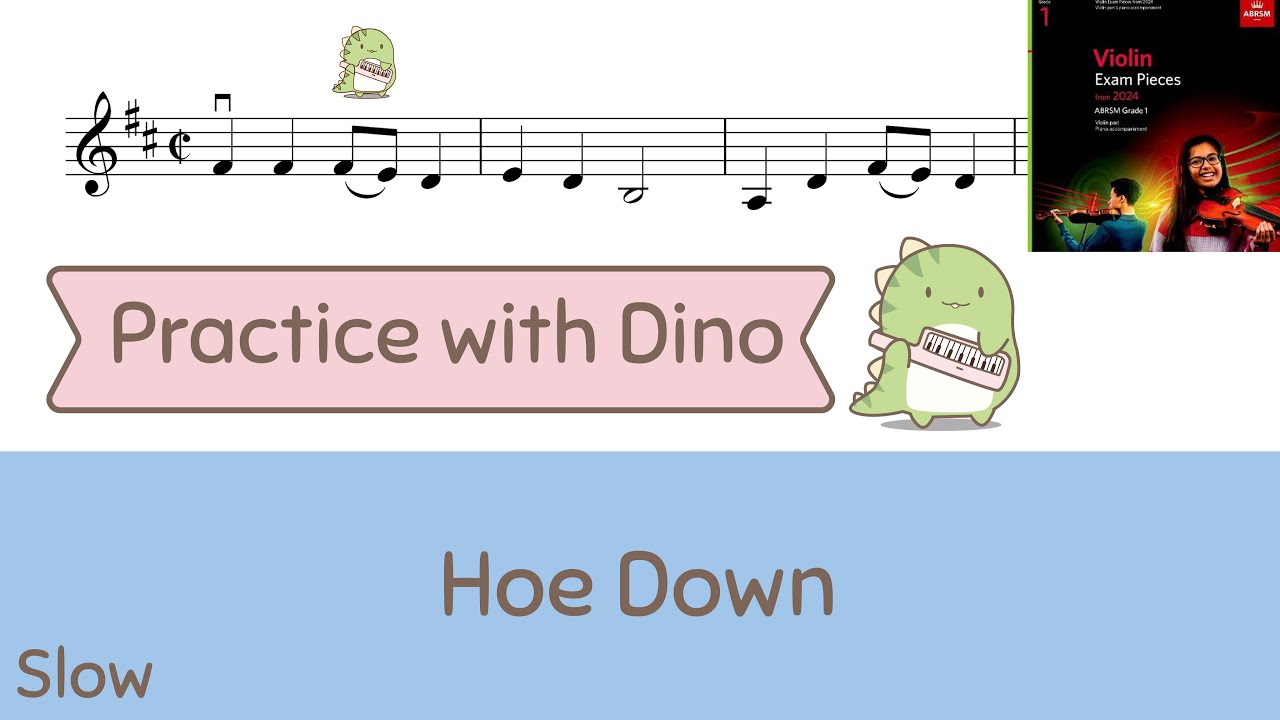 (Slow) Hoe Down ABRSM 2024 Violin grade 1 (C2)