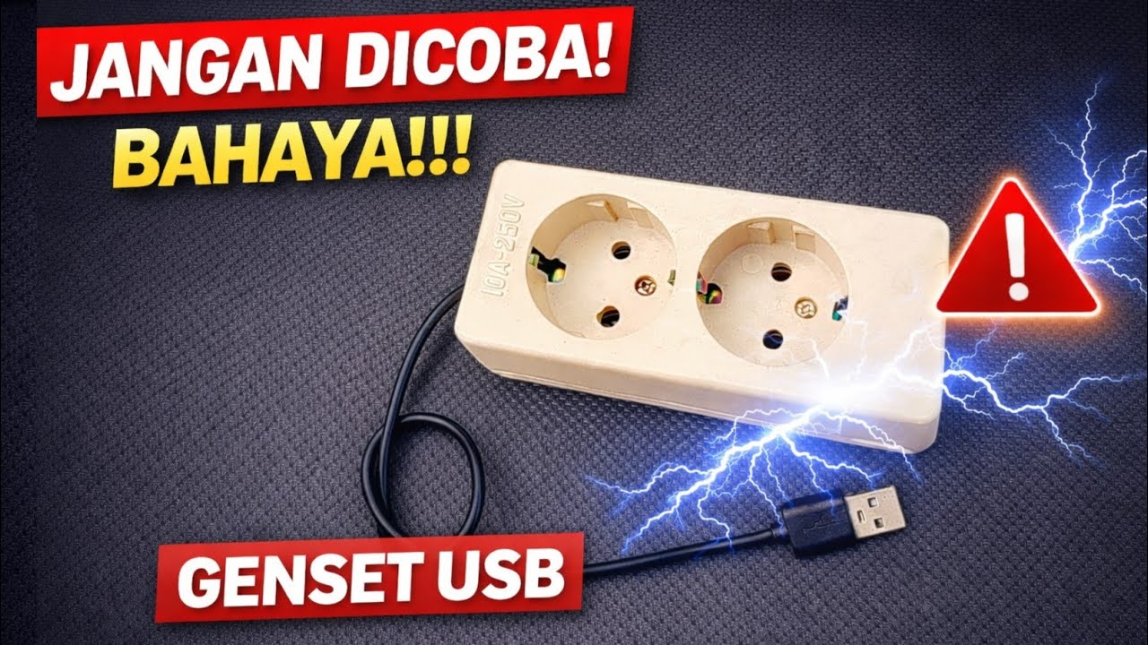 BUAT GENSET LISTRIK USB