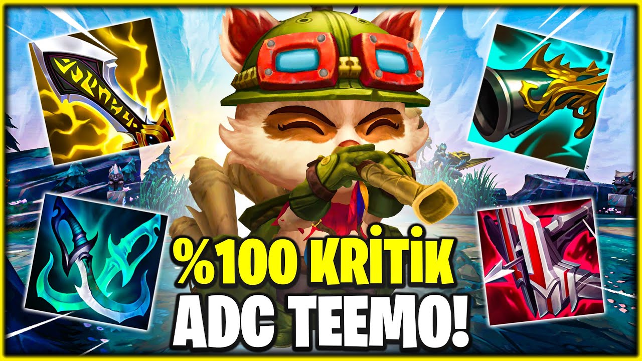 🙀3 OTO ATAKTA GRİ EKRANA YOLLAYAN %100 KRİTİK ADC TEEMO! (2 MA&Ccedil;)🙀