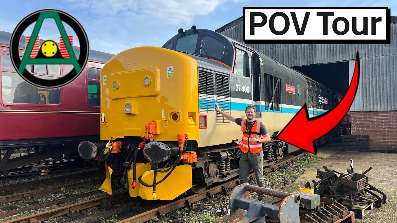 Эксклюзивный тур по заводу Eastleigh Works! | Покрасочные цеха Class 69 | Услуги автопарка Arling...