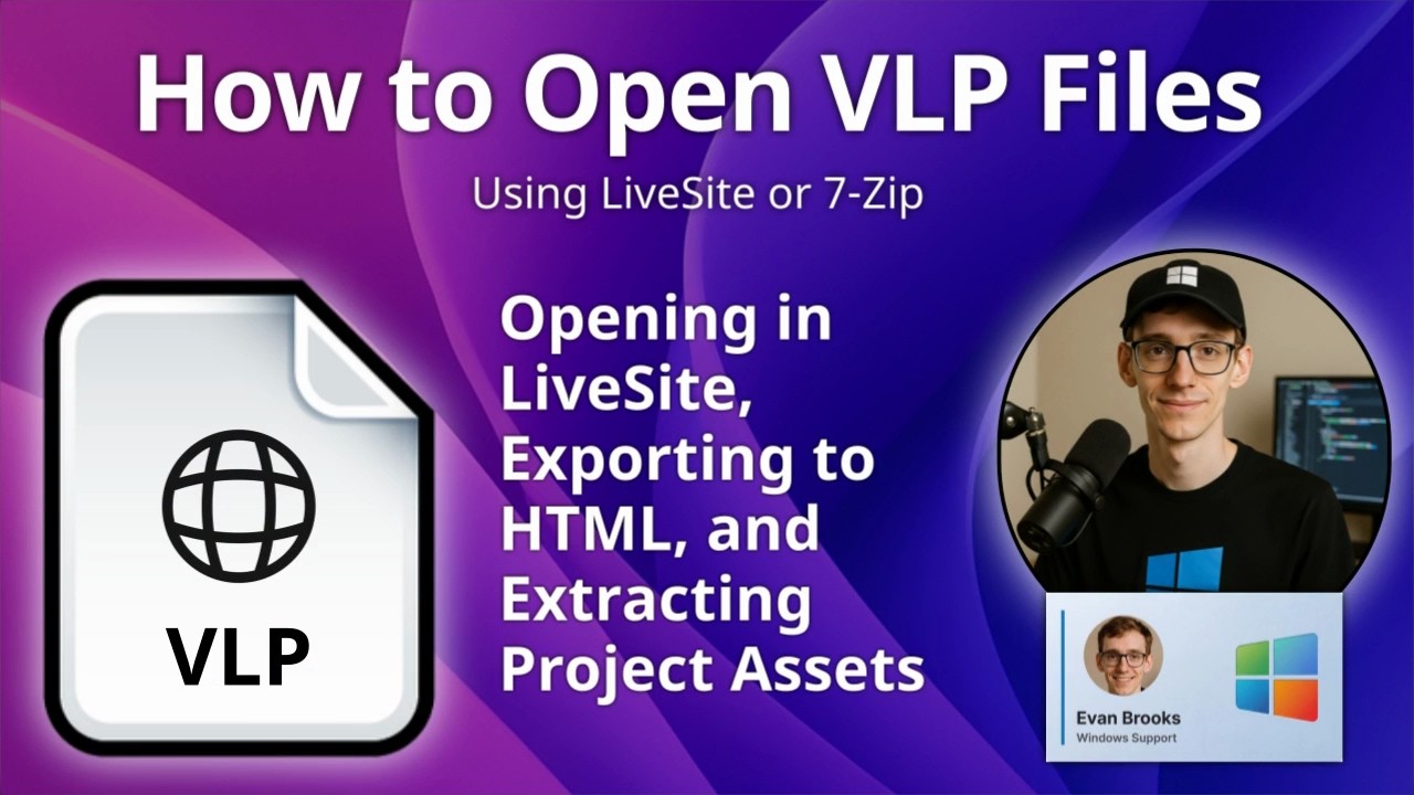 Как открыть файлы VLP (проект LiveSite)