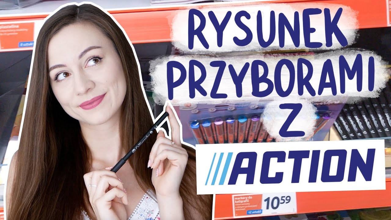 CAŁY rysunek TYLKO przyborami z ACTION!
