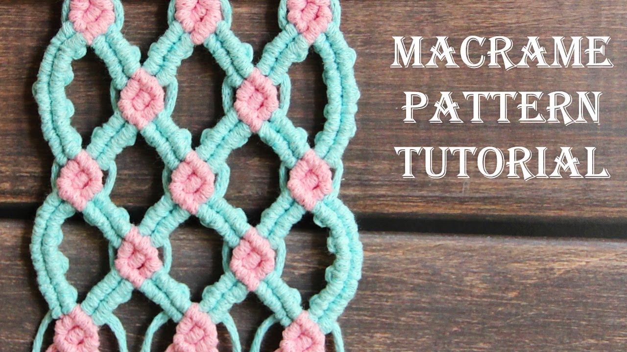 Macrame Pattern Tutorial Step by step for beginners | Tutorial de padrão de macramê Passo a passo