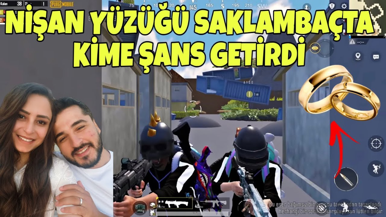 NİŞAN YÜZÜĞÜ ZORLU SAKLAMBAÇTA KİME ŞANSLI GELDİ? -PUBG MOBİLE 2/15