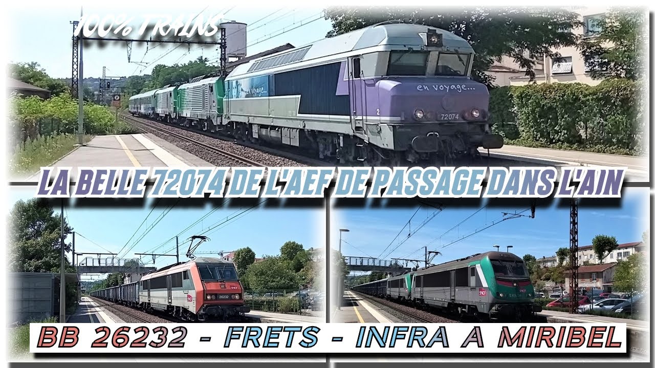 En attendant le passage exceptionnel de la 72074 de l'AEF à Miribel - BB 26232 - FRETS - INFRA