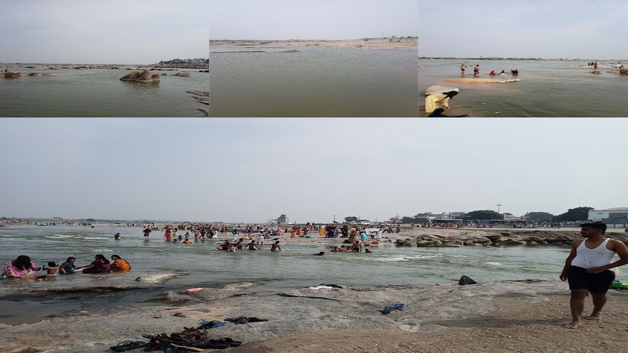 Tungabhadra River a Beautiful View From SRI RAGHAVENDRA Swamy Mutt Mantralayam