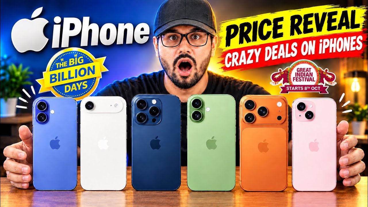 iPhones Crazy Deals⚡️Finally All iPhone Prices Revealed For Flipkart Big Billion Days & Amazon Sale
