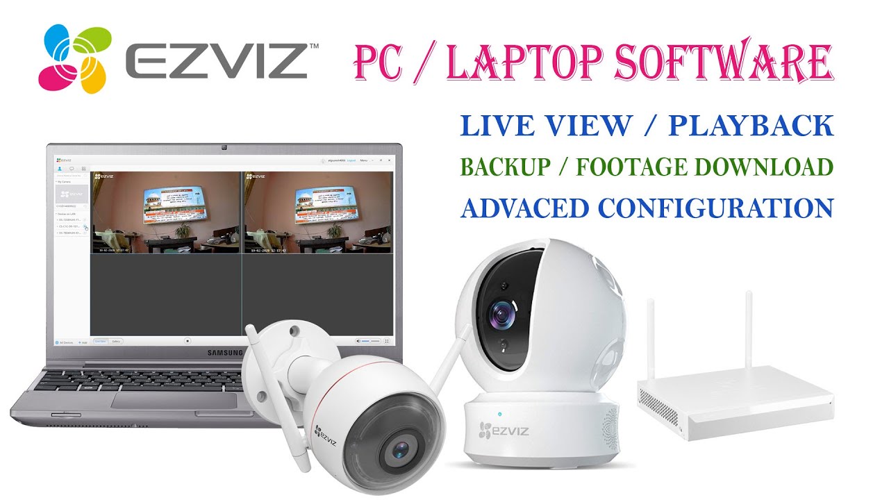 Ezviz camera, nvr software for Pc and Laptop, Install Ezviz studio connect ezviz camera nvr configur