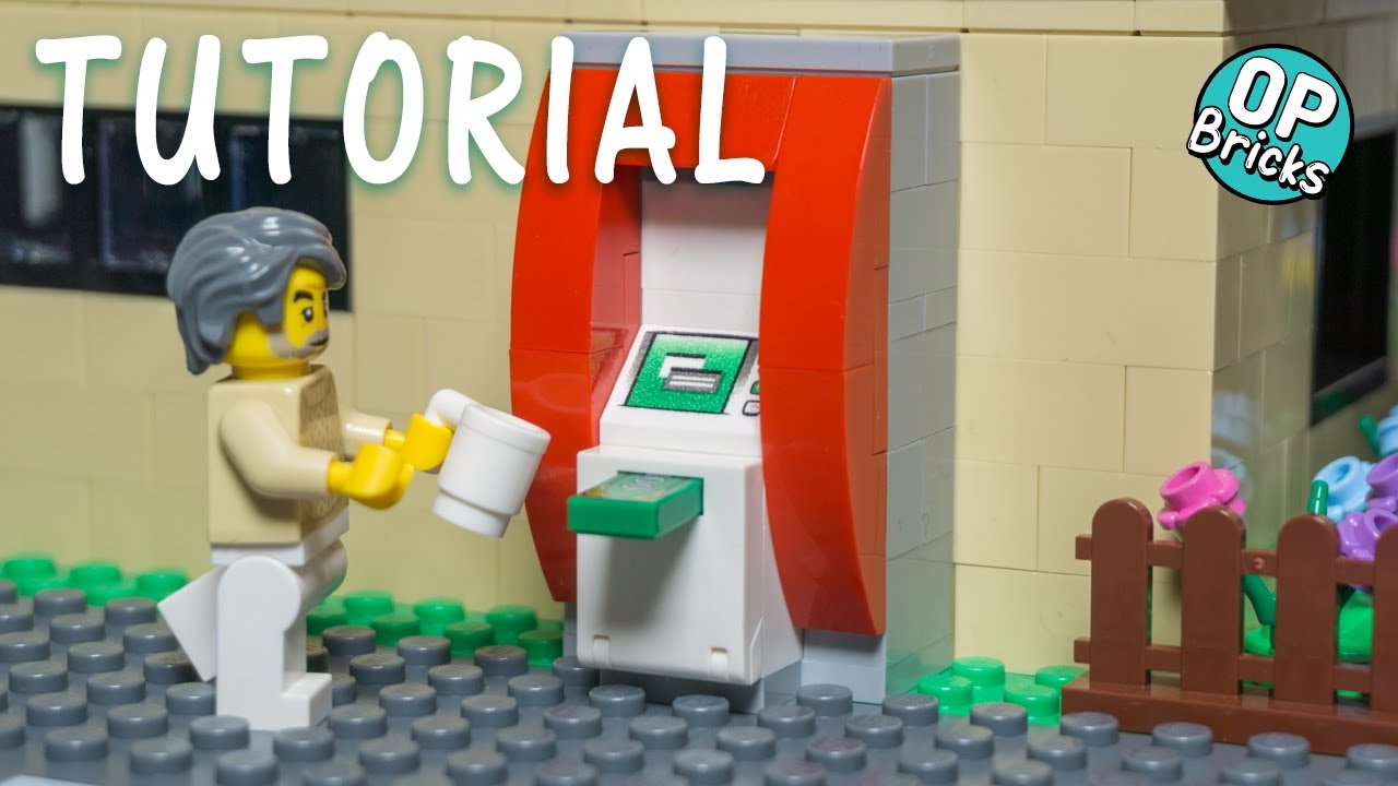 LEGO Geldautomat bauen | LEGO Anleitung Geldautomat | Geldautomat Tutorial