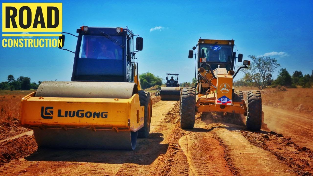 Watch This Motor Grader Smooth Out Massive Road Construction