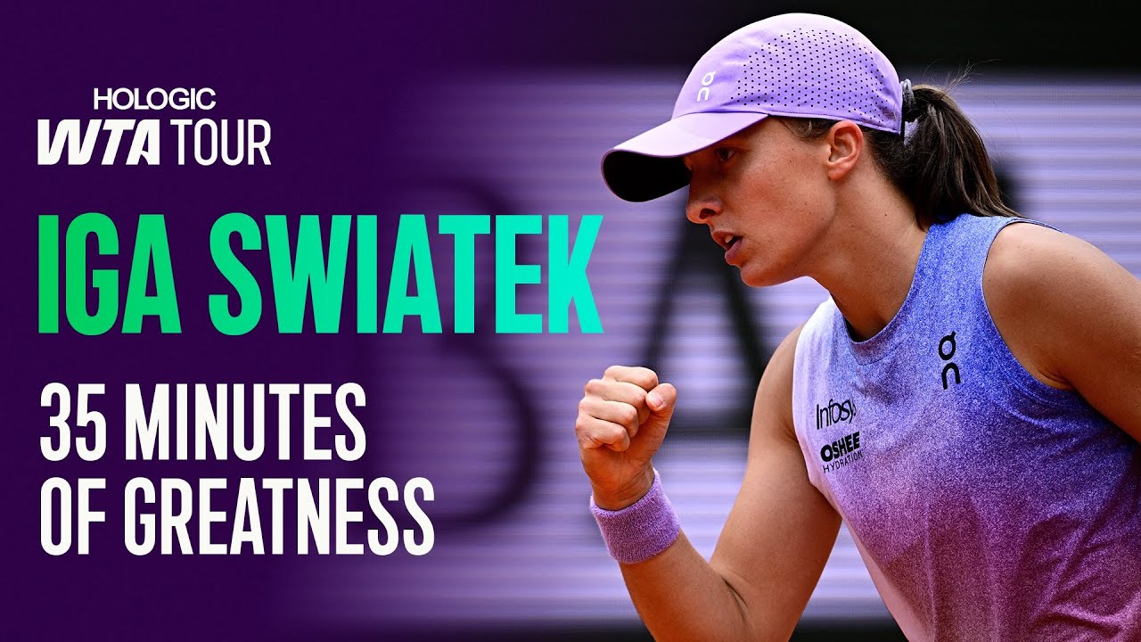 ЭПИЧЕСКИЕ кадры Иги Святек из сезона WTA 2025 года! 🤯