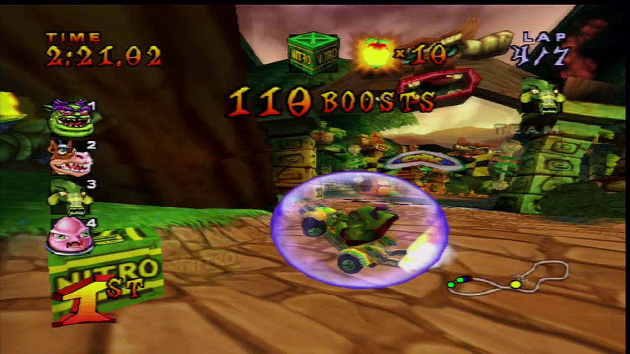 Crash Nitro Kart PS2 Gameplay Jungle Boogie Zem