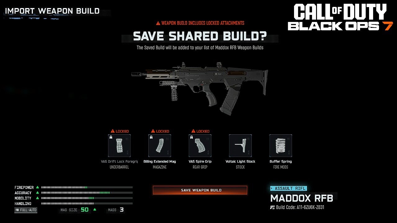 How To Copy & Import Weapon Builds In Black Ops 7 & Warzone