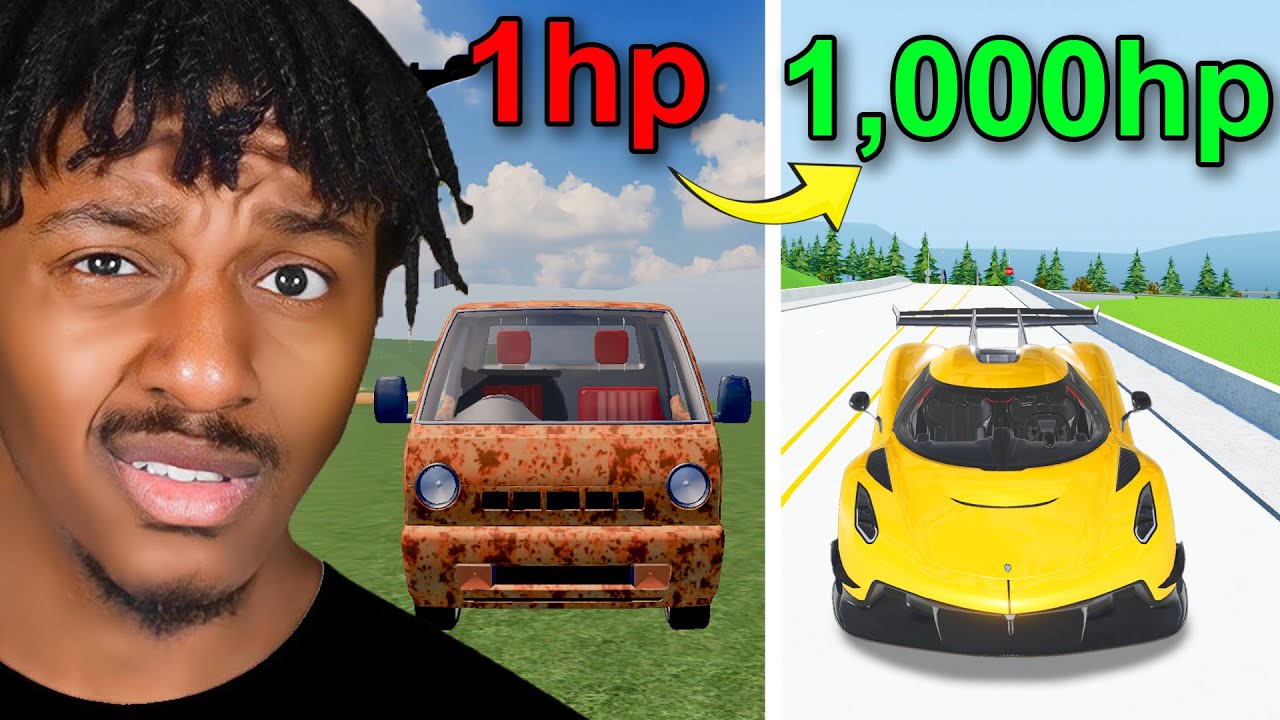 1 Horsepower Vs 1000 Horsepower In Driving Empire!