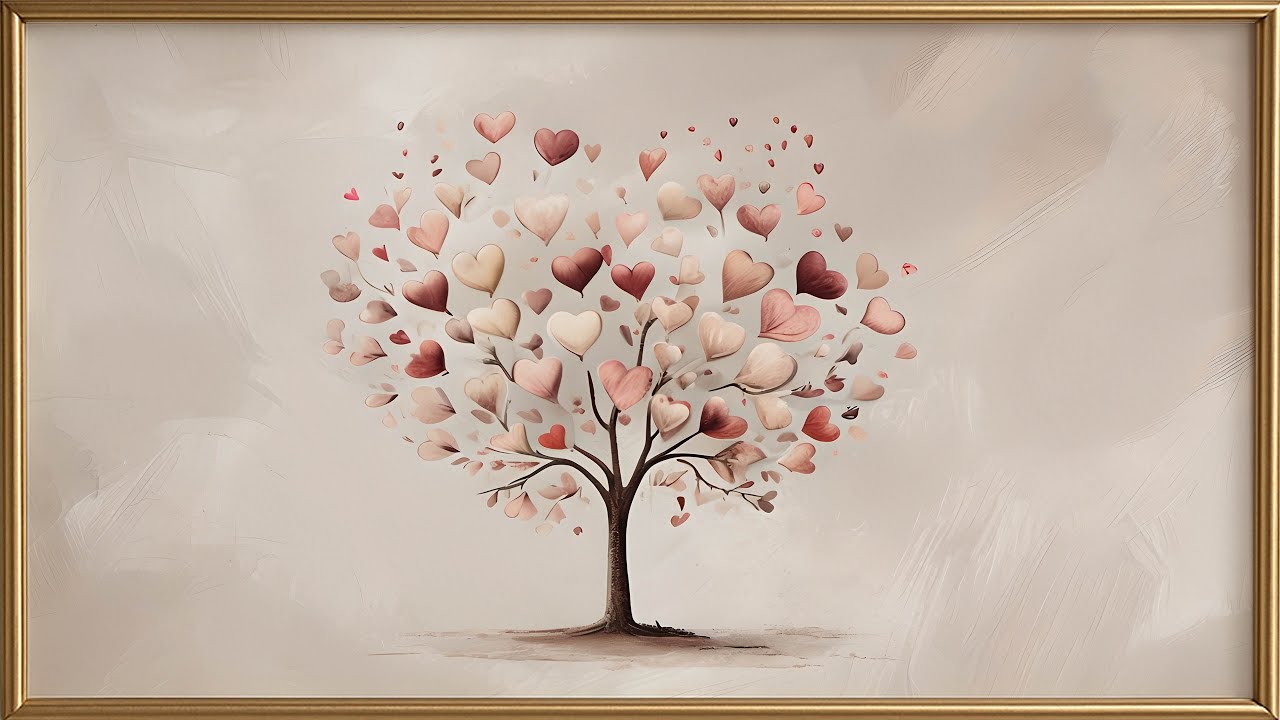 Valentine’s Heart Tree in 4K | 6 Hours | Romantic TV Screensaver for Love and Calm Spaces