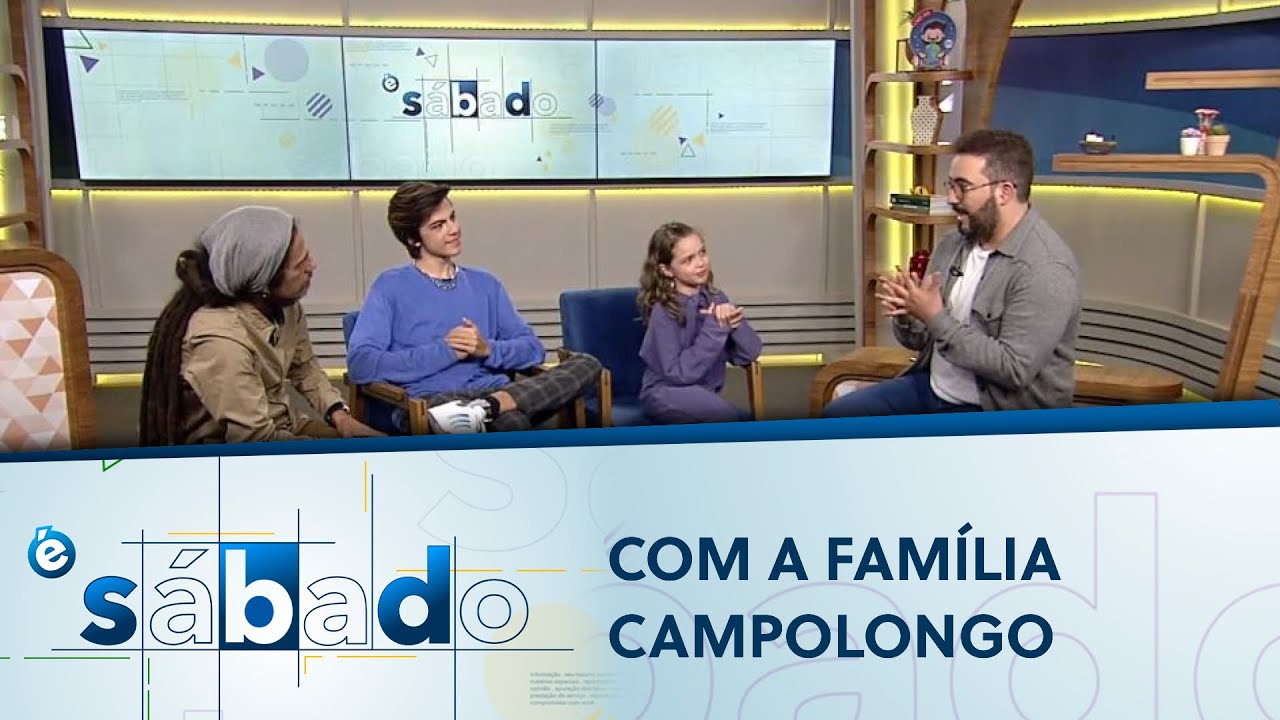 Felipe Malta recebe a Família Campolongo para um papo mega especial| É Sábado 07/01/2022