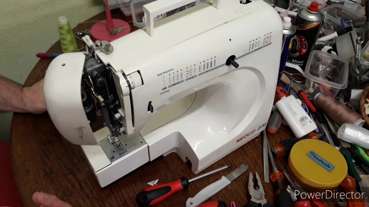 Necchi Nähmaschine - Modell 270 - Maschine ausbauen - فك هيكل الماكينة
