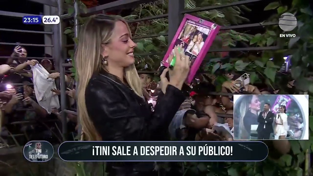 Es un amor 💜Tini se despide de su gran público frente a Telefuturo 🛸🫶🏻