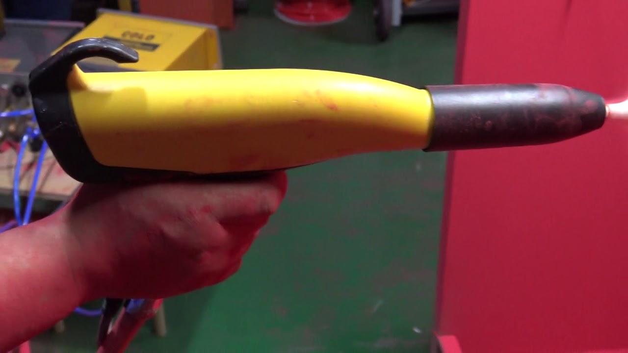 Powder Coating  With New colo-08 Powder Coating Gun