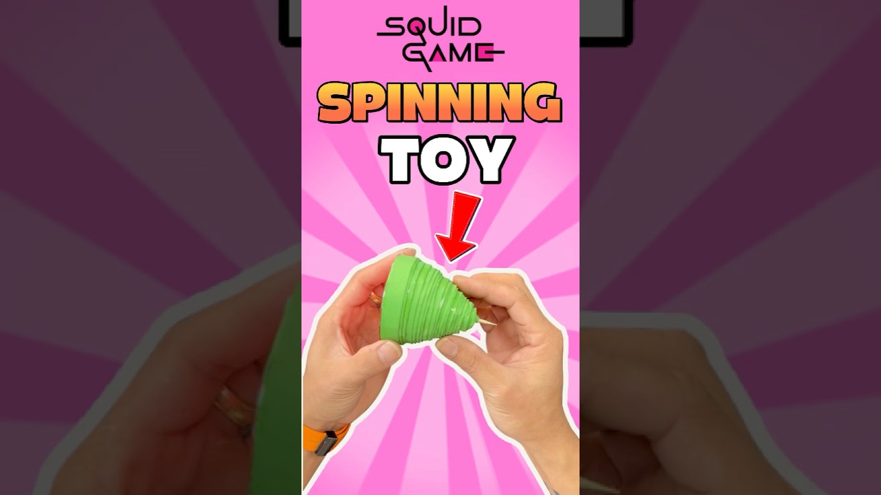 How to Make Spinning Top From Squid Game | Squid Game TOYs #DIY #origami #papercraft