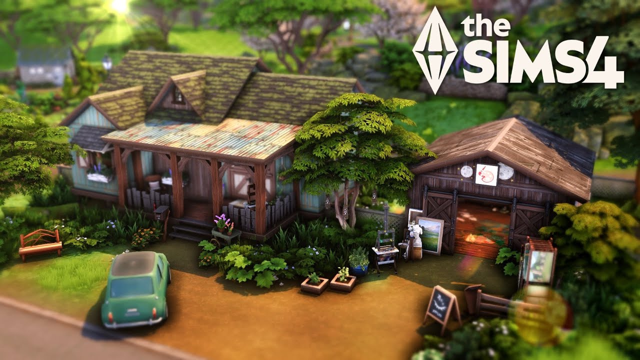 Хижина художника || || Быстрая постройка в The Sims 4 - без пользовательского контента