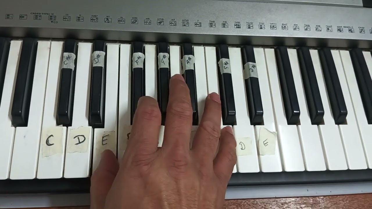 Piano E Major Scale