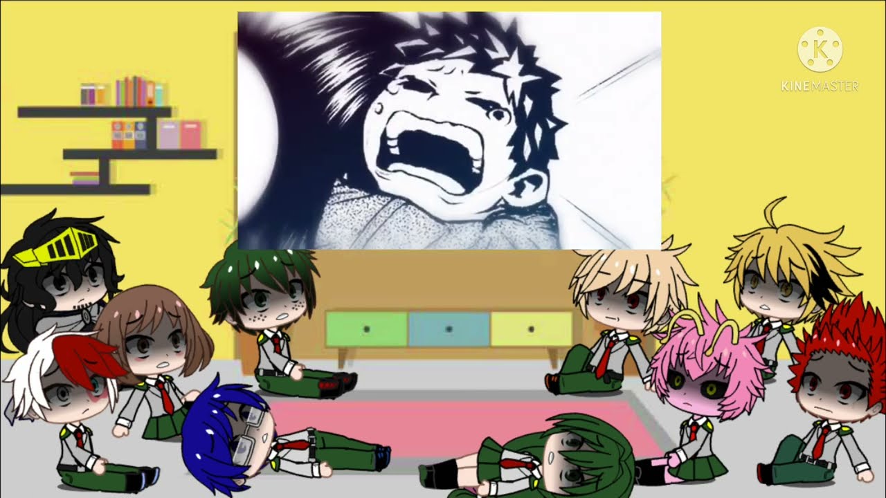 Mha react to manga spoilers part 1/2 slight bakudeku