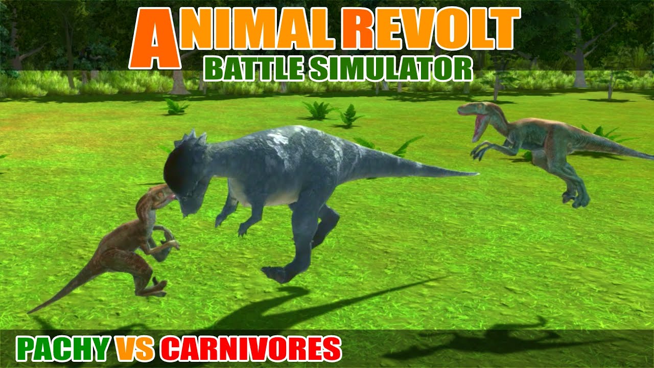 Pachy vs Dinosaur Carnivores - Animal Revolt Battle Simulator