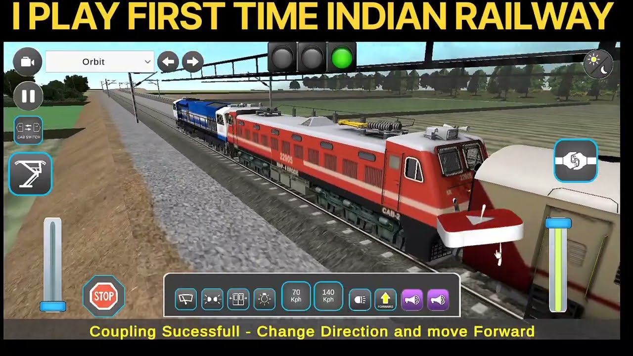 First 🥇 time play train simulator 🚆📍 and copling the coach 🚄 engine 🚂 failure #gamingvideo #train